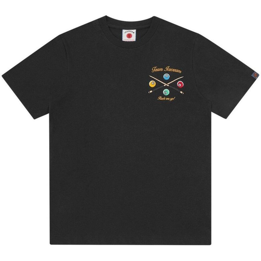 ICECREAM Mens Graphic Print Regular T-Shirt / Black